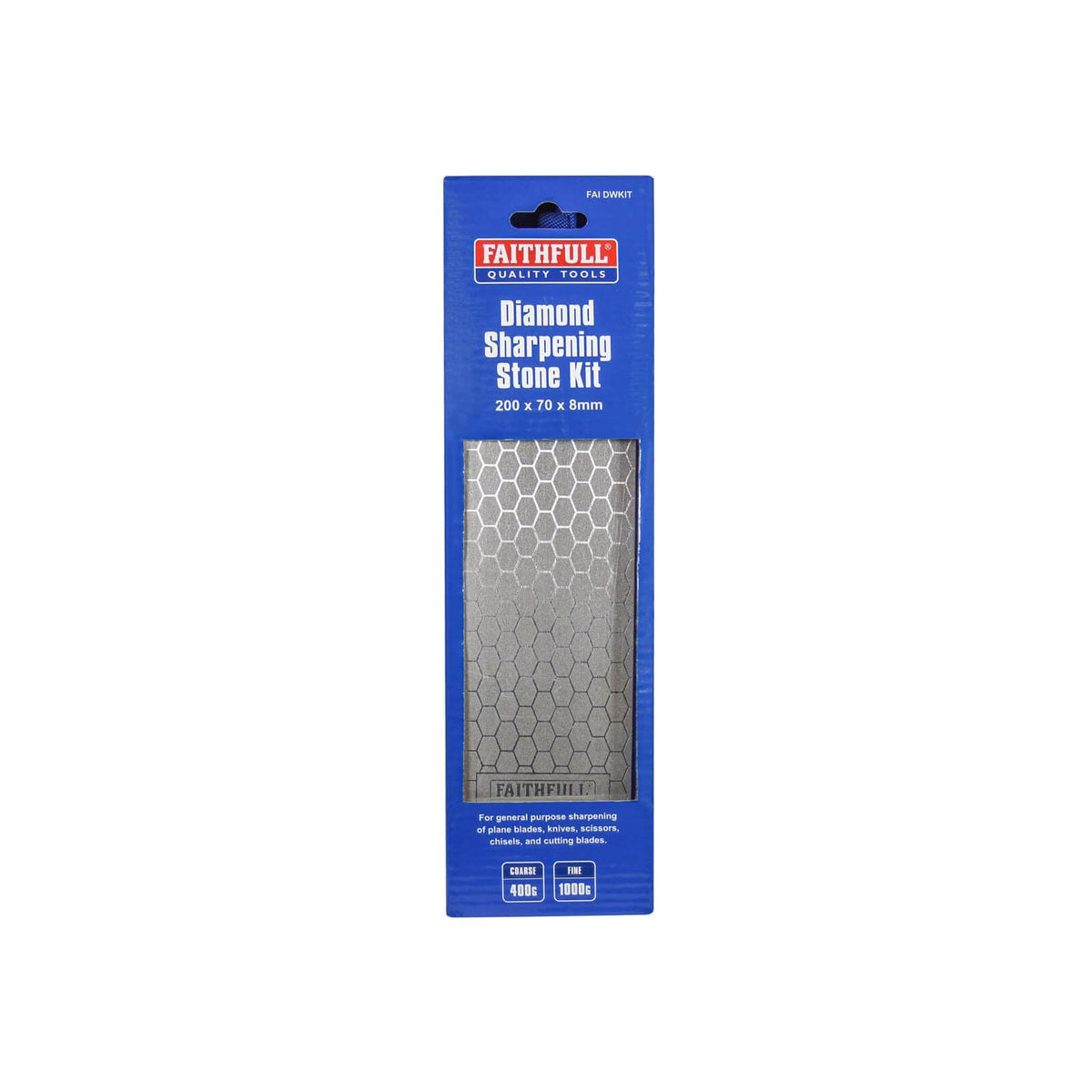 Faithfull Tools FAIDWKIT 200 x 70 mm Diamond Sharpening Stone