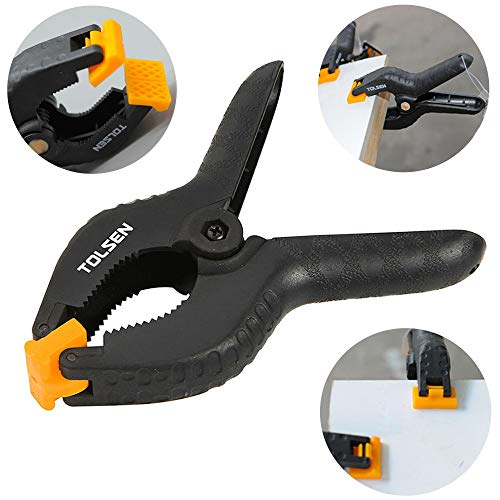 Tolsen Spring Clamps - Heavy Duty Plastic Vice Grips - Quick Grip Clips