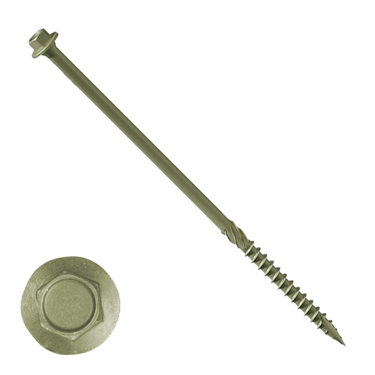 White Hinge Limited 10x Timco Index Decking Screws 250mm Plated Timber Hard/Soft Wood Screws
