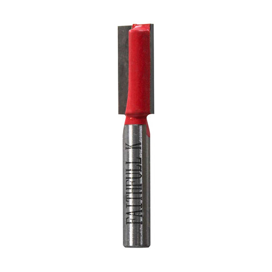Faithfull FAIRB26 Oberfräsen-Bit, TC, zweischneidig, 1/4 Zoll, 12 mm, Rot/Silber