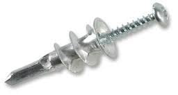 Centurion FA233P Metal Plasterboard Speed Plugs, Multi-Colour, 35 mm, Set of 10 Pieces