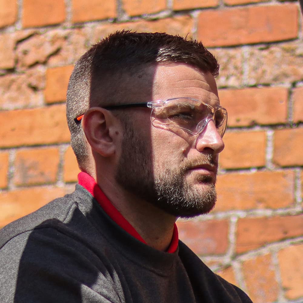 TIMCO Slimfit Safety Glasses - Ergonomically designed to give ultimate comfort and protection on all head shapes and size - Clear