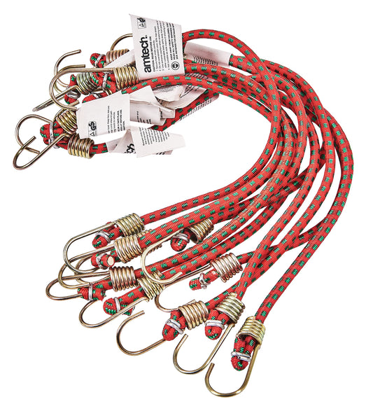 Amtech S0647 250mm (10") Mini bungee cords (10 pack)