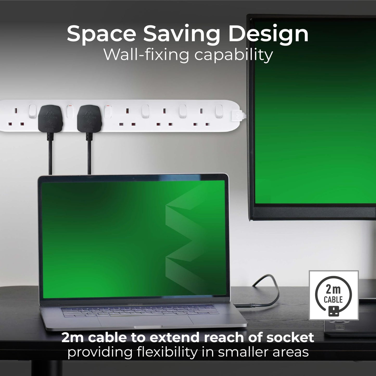 Masterplug Socket Extension Lead