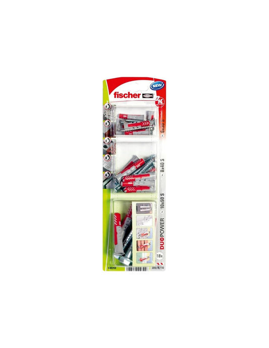 Duopower plug + blister screws of 3 assorted