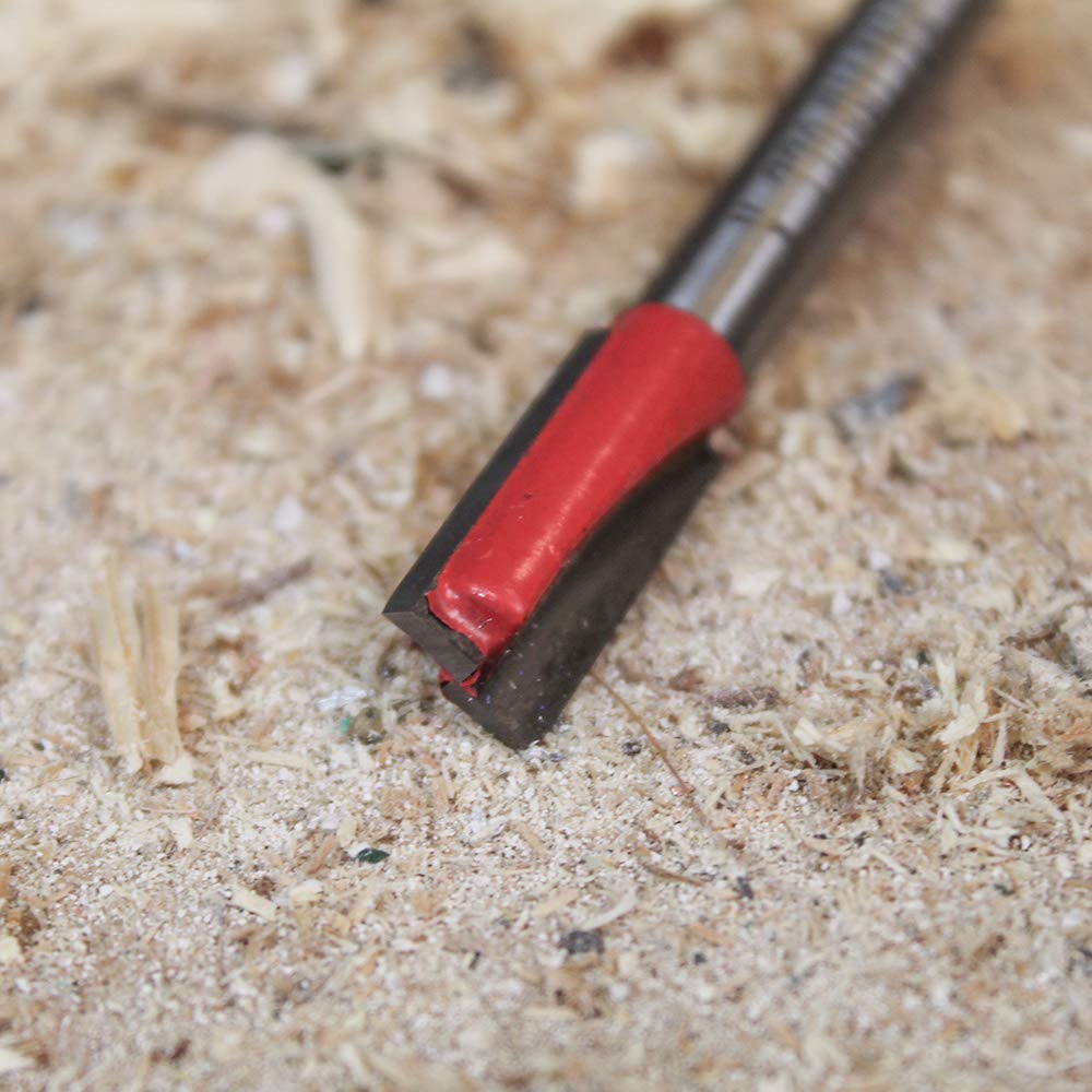 Faithfull FAIRB26 Oberfräsen-Bit, TC, zweischneidig, 1/4 Zoll, 12 mm, Rot/Silber
