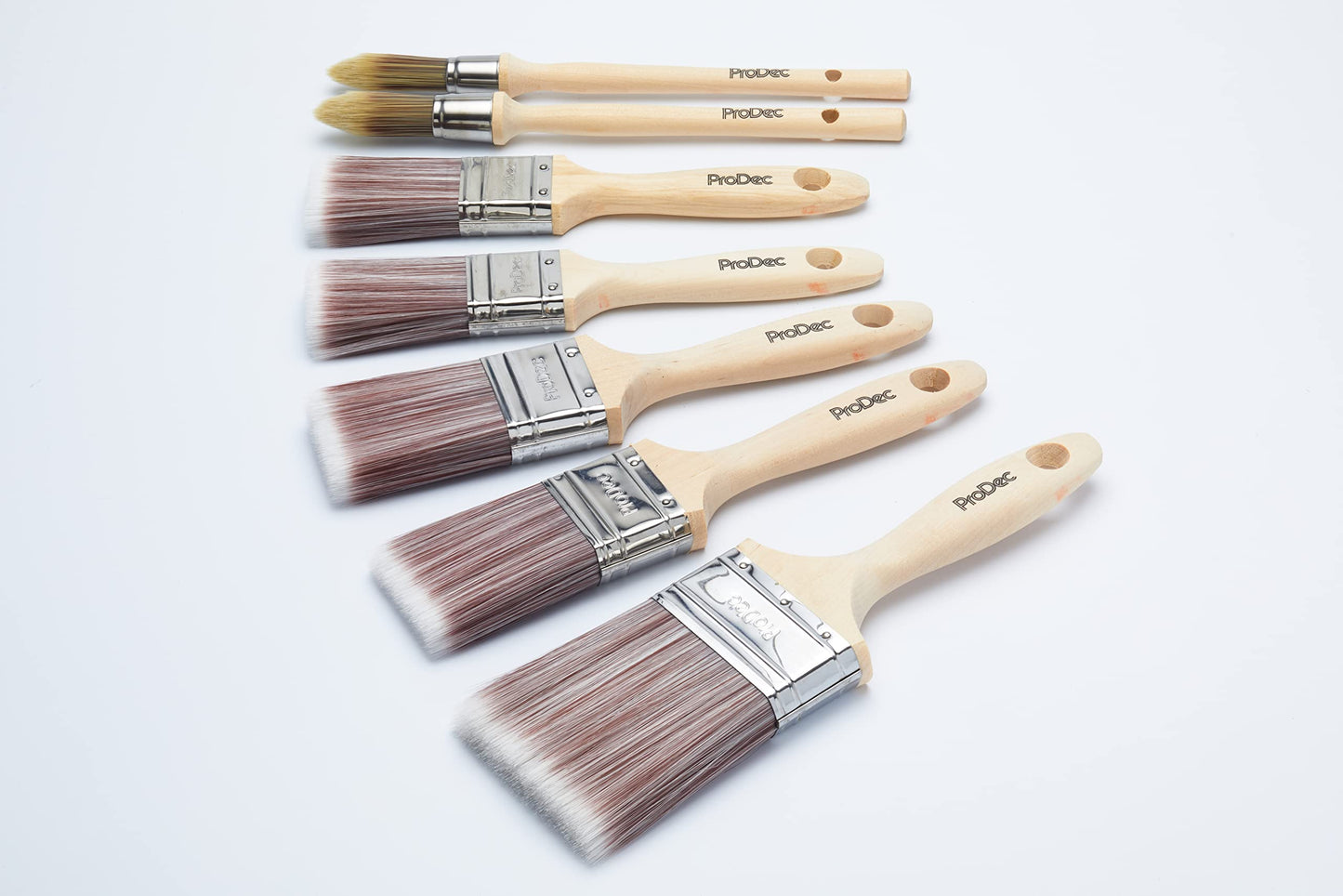 ProDec Premier Trade Professional Synthetic Paint Brush for a Smooth Finish Painting with Emulsion, Gloss and Satin Paints on Walls, Ceilings, Wood and Metal