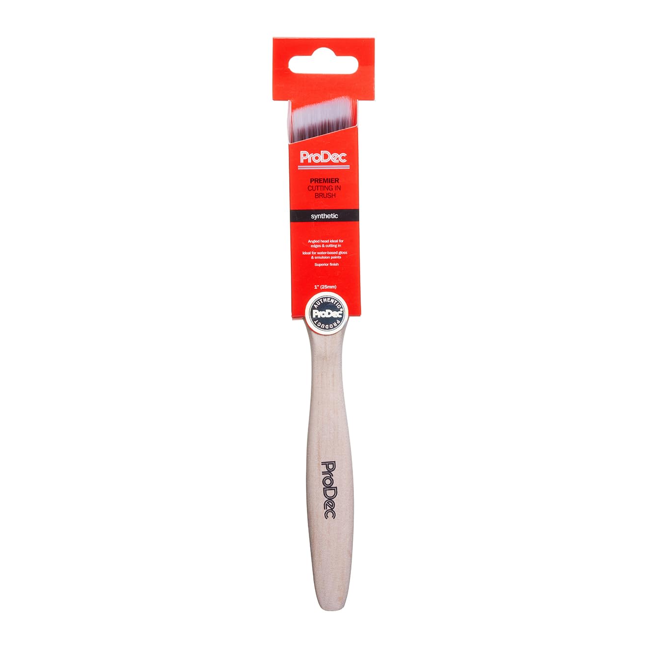 ProDec 2 inch Premier Trade Professional Synthetic Short Handle Cutting In Paint Brush for Sharp Edge Lines Painting with Emulsion