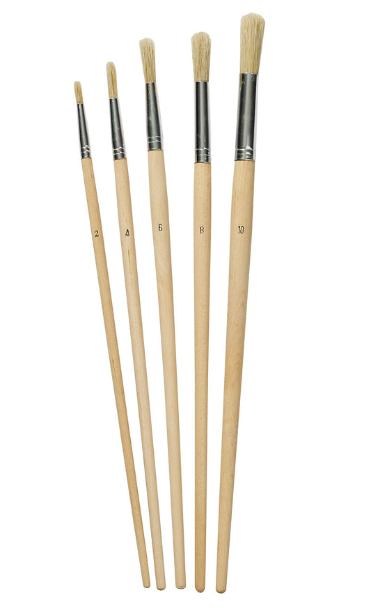 HAMILTON Prestige Lily Bristle Round Fitch Brush 5-Pack