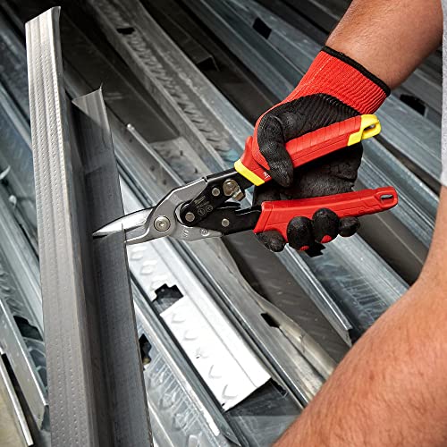 Milwaukee 48-22-4530 48224530 Metal Aviation Snips Straight Cut, Red