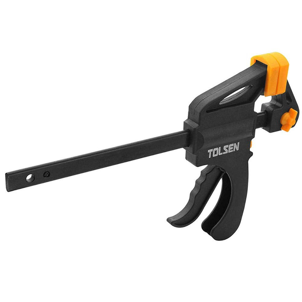 Tolsen Quick Release Ratchet Clamp - Heavy Duty Woodworking Quick Grip F Clamps