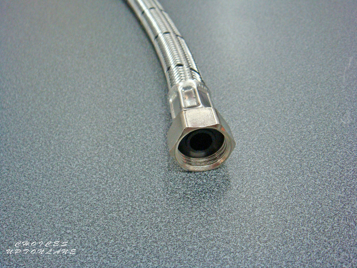 Flexible TAP Connector 15MM Push FIT X 1/2" BSP 300MM Long (Pair of 2 FLEXI'S)