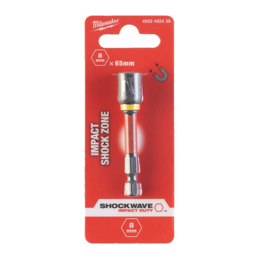 Milwaukee nut driver mag shw hex 8mm x 65mm 1pc